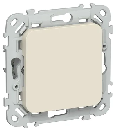 Заглушка IEK FLITE FI-PL10-K86 с суппортом, сливочный, скрытый монтаж