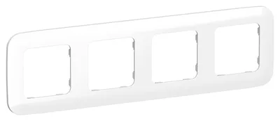 Рамка IEK FLITE FI-M42-31-20-K01, 4-местная, IP20, белая