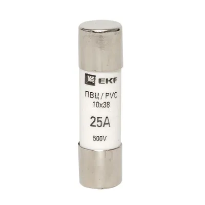 Вставка плавкая EKF pvc-10x38-25, 10×38 мм, 25А