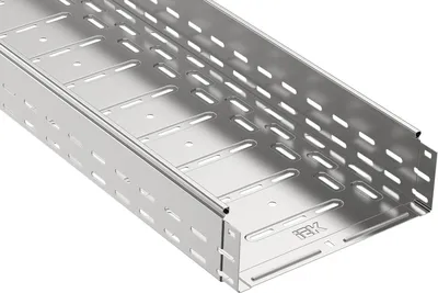 Лоток кабельный перфорированный IEK CLP10-100-200-120-3, 100×200×3000 мм, сталь, цинк