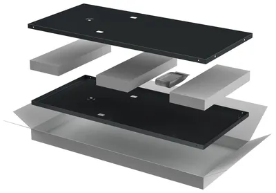 Комплект боковых стенок ITK LINEA E LE05-33UX6-X, 600 мм, 33U, RAL 9005