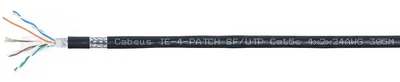 Кабель Industrial Ethernet Cabeus IE-4-PATCH SF/UTP Cat5e 4X2X24AWG, SFTP, 305м