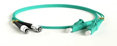 Патч-корд волоконно-оптический Hyperline FC-D2-503-LC/PR-LC/PR-H-10M-LSZH-AQ