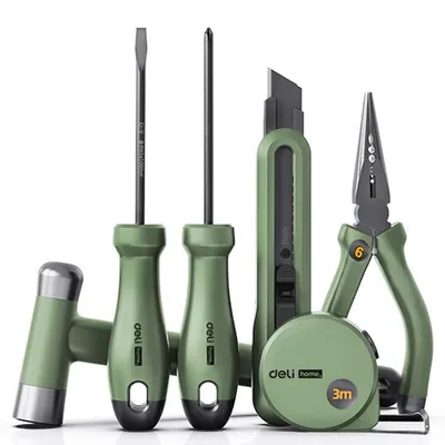 Набор инструментов Deli Home Series Green HT0006L, 6 предметов, CR-V