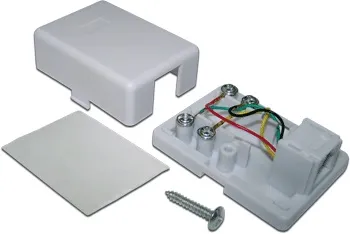 Розетка TWT TWT-SS1-12-WH, RJ12, 1 порт, внешняя, белая