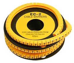 Маркер для кабеля Cabeus EC-2-7, цифра 7, диаметр 7,4 мм, 500 шт/уп