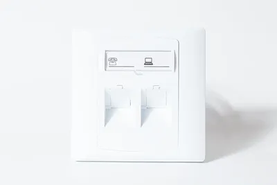 Рамка SPL 500021, 86×86 мм, для 2 модулей Keystone, с суппортом, под 45°