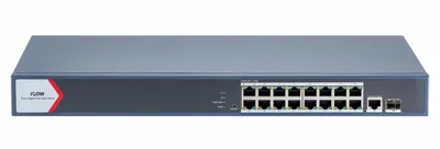 Коммутатор iFlow F-SW-EM618POE-VM, L2, 16×PoE, 1×SFP, PoE 230 Вт