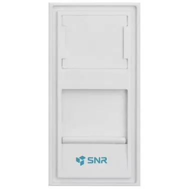 Вставка SNR SNR-MB-FP-1 под модули Keystone, 1 порт, 45×22,5 мм, белая