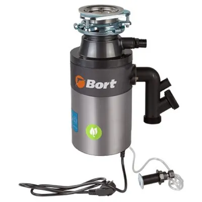 Повреждение упаковки Bort Измельчитель пищевых отходов TITAN 4000 Plus {Мощность л.с. 0,75 ; 560 Вт; 4,2 кг/мин; 3200 об/мин; 1400 мл; набор аксессуаров 4 шт} [1275776]