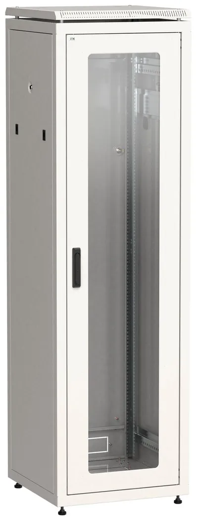 Шкаф ITK LN35-33U68-G, 33U, 600×800 мм, стекло, серый