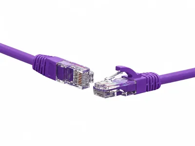 Патч-корд SNR SNR-UU4-5E-050-LST-VT, U/UTP cat.5e, 4 пары, 5 м, LSZH, фиолетовый