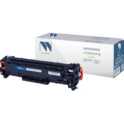 Тонер-картридж NV Print NV-CC532A/718Y, жёлтый, 2800 страниц