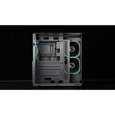 Корпус CBR ATX Cube X860BK, без БП, USB Type-C, 3 вентилятора, черный