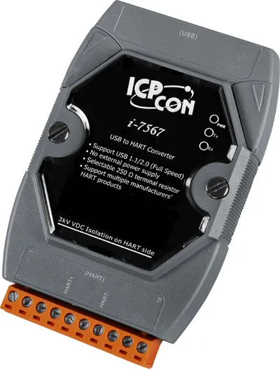 Преобразователь ICP DAS I-7567 CR, USB — HART, 1 канал, изоляция 3000 В