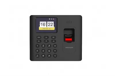 Терминал учета рабочего времени Hikvision DS-K1A802AMF-B, Mifare, отпечатки, Wi-Fi