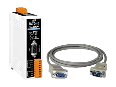 Преобразователь интерфейсов ICP DAS ECAT-2610 CR, EtherCAT — Modbus RTU, 2×RJ45