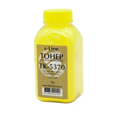 Тонер Булат EAKYPA3500050, Kyocera TK-5370, банка 90 г, жёлтый
