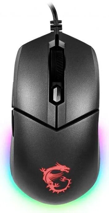 Мышь MSI Clutch GM11, проводная, USB-A, 5000 DPI, 6 кнопок, чёрная