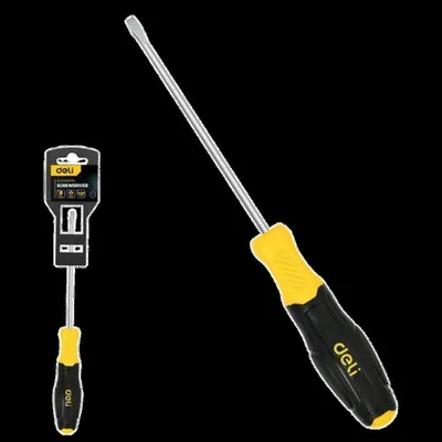 Отвертка шлицевая DELI DL6351501N, SL5×150 мм, Cr-V, магнитный наконечник