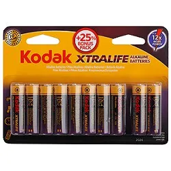 Батарейка Kodak LR6-8+2BL XTRALIFE, AA (LR6), алкалиновая, 1.5 В, 2700 мАч, 10 шт