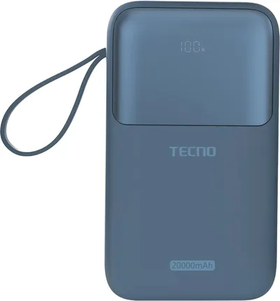 Внешний аккумулятор Tecno S201, 20000 мАч, черный