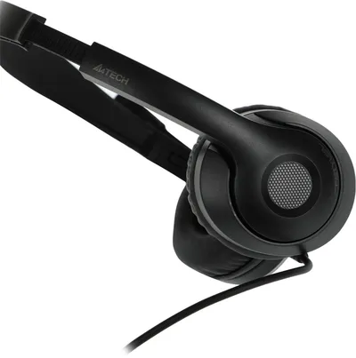 Гарнитура A4Tech Fstyler FH100U, накладные, USB, кабель 2 м, чёрный