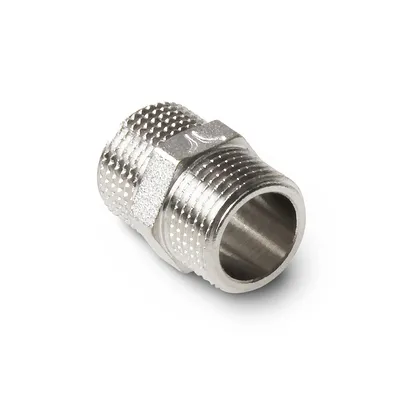 Ниппель PRO AQUA 06-m10-m10x, латунный, резьбовой, 3/8", 16 бар