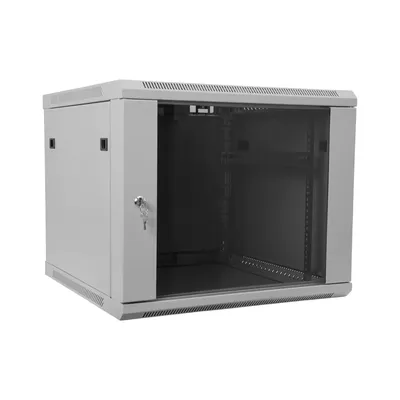 Шкаф телекоммуникационный SNR SNR-TWC-9-SF-R-GD, настенный 9U, 600×600×500 мм, IP20