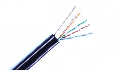 Кабель Datarex DR-140201, U/UTP кат.5e, 4 пары, AWG24, с тросом, 305м