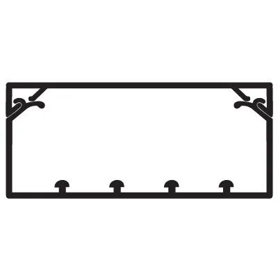 Кабель-канал DKC 01783 TA-GN 120x40, L2000, ПВХ, IP40, с крышкой