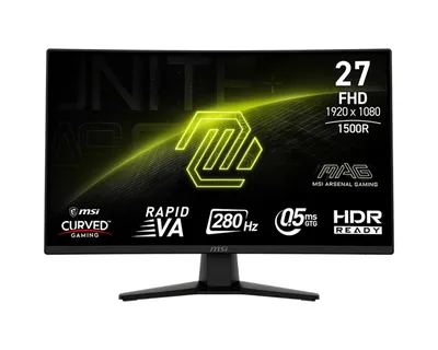 Монитор MSI MAG 274CXF, 27" VA 1920x1080, 280 Гц, 0.5 мс, изогнутый 1500R