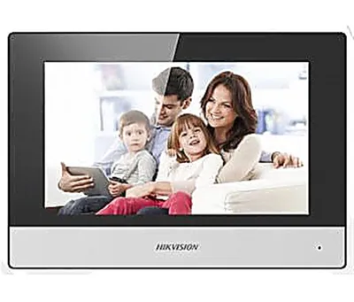 Видеодомофон Hikvision DS-KH6320-WTE1, 7" TFT 1024x600, Wi-Fi, LAN, microSD