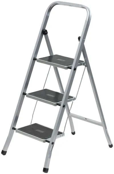 Стремянка Fit 65382 стальная, 3 ступени, Н=105 см, до 120 кг