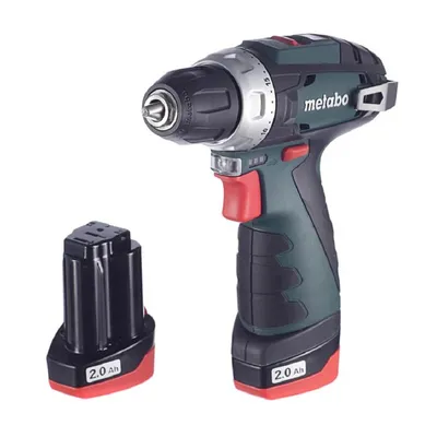 Повреждение упаковки Metabo PowerMaxx BS Безударная дрель-шуруповерт [600080500] { 12В 2х2.0,LC40,патр.,кейс, вес 0.8 кг }