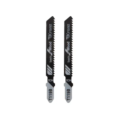 Пилка REXANT KR-92-0310 для электролобзика по дереву T119B, 76 мм, 12 TPI, 2 шт