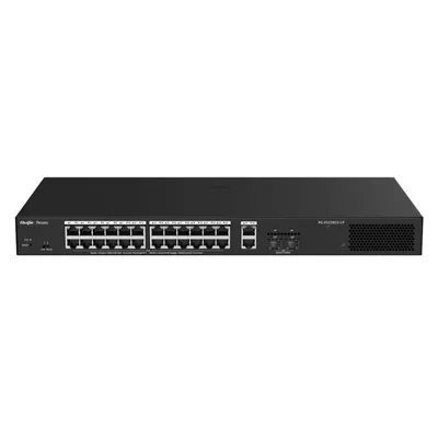 Коммутатор Ruijie/Reyee RG-ES228GS-LP, управляемый L2, 26×1GbE, 24 порта PoE+ 250 Вт, 2×SFP