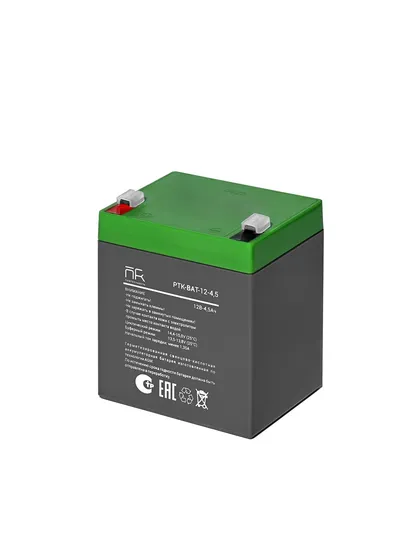 Аккумулятор свинцовый ПожТехКабель PTK-BAT-12-4,5, 12 В, 4 А·ч, AGM