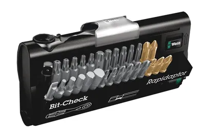Набор бит WERA WE-073640 Bit-Check 30 Zyklop Mini 1, 31 предмет, 1/4"