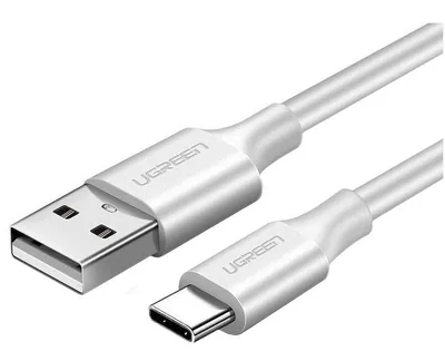 Кабель Ugreen 60121, USB A — USB C, USB 2.0, 1 м, белый