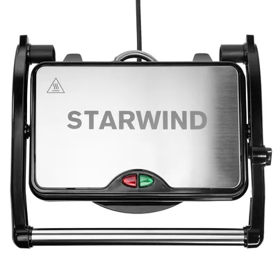Гриль электрический StarWind SSG2040, 1500 Вт, серебристый/черный