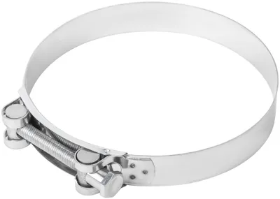 Хомут обжимной силовой шарнирный FIT 99377т, 149-161мм, нерж. сталь