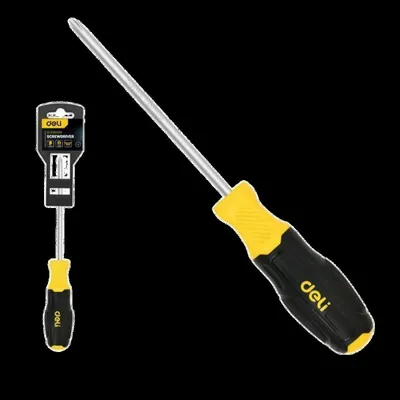 Отвертка крестовая Deli DL636125N, PH2x125 мм, Cr-V, магнитный наконечник