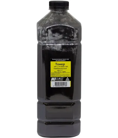 Тонер Hi-Black 980361602, универсальный, тип 3.7, Bk, 1 кг, канистра