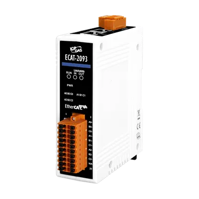 Счетчик ICP DAS ECAT-2093, EtherCAT, 3 канала энкодер/частотомер/счетчик, 4 МГц