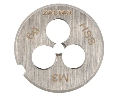 Плашка круглая ZALTAR ZA-10401, HSS, DIN 223 B, M3×0,5, 20×5 мм