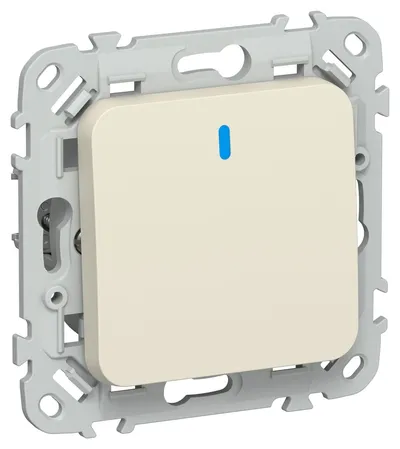 Выключатель IEK FLITE FI-V12-1-10-1-K86, 1-клавишный проходной, 10 А, сливочный