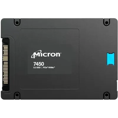 SSD Micron 7450 PRO MTFDKCB3T8TFR-1BC1ZABYY, 3840 ГБ, U.3, NVMe PCIe 4.0 x4, 3D TLC