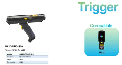 Пистолетная рукоятка M3 Mobile UL20-TRIG-S00, для UL20