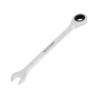 Ключ комбинированный трещоточный REXANT 12-5806-1, 11 мм, CrV